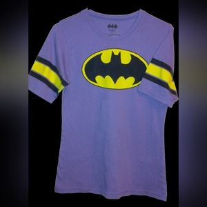 Purple 'jersey' t-shirt, Batman Boys xl